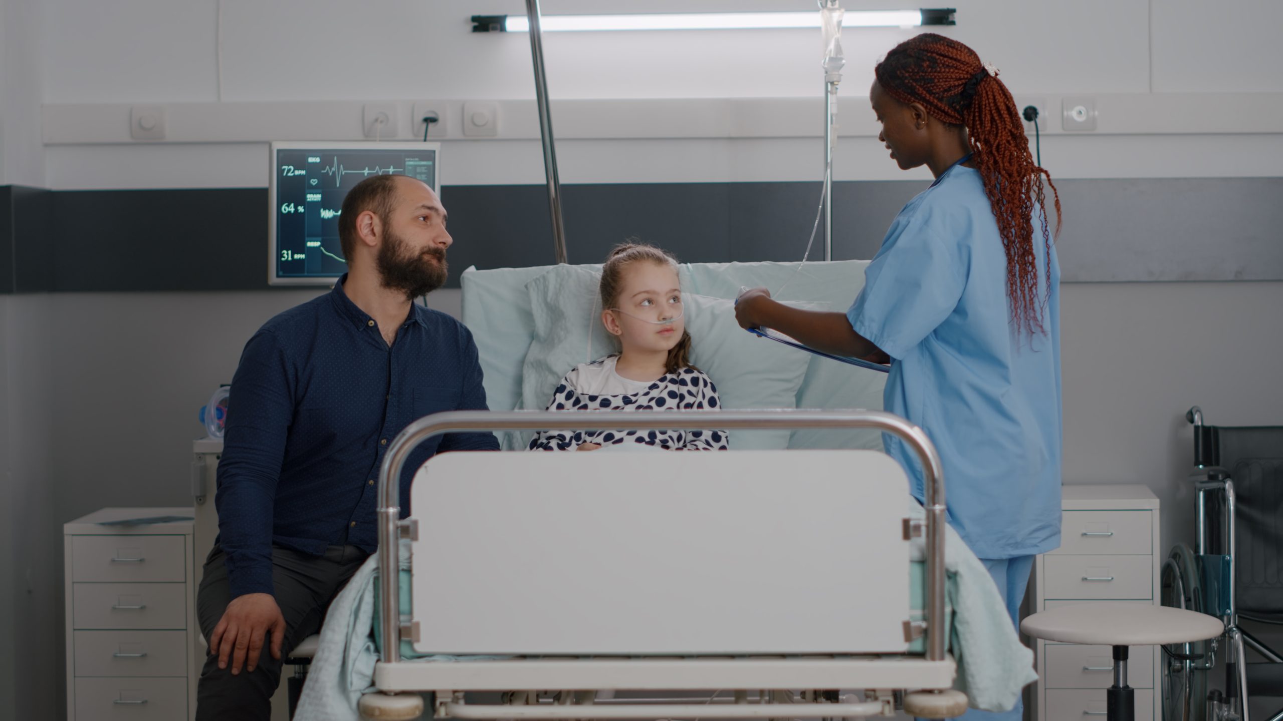 Healthcare professionals supporting a patient